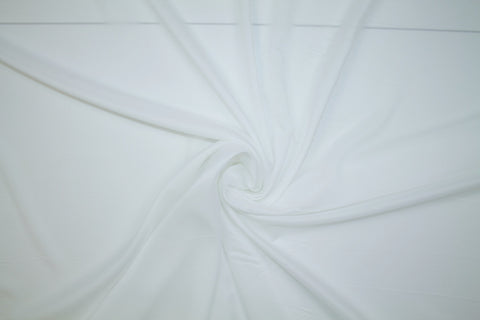 Sateen Finish Stretch Lining - White