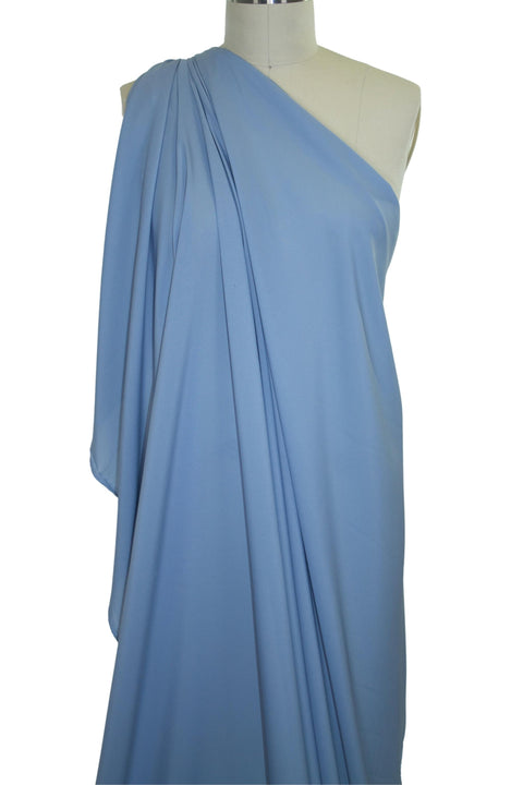 NY Designer Stretch Pongee Lining - Soft Blue Gorgeous Fabrics NY Designer Stretch Pongee Lining - Soft Blue Gorgeous Fabrics