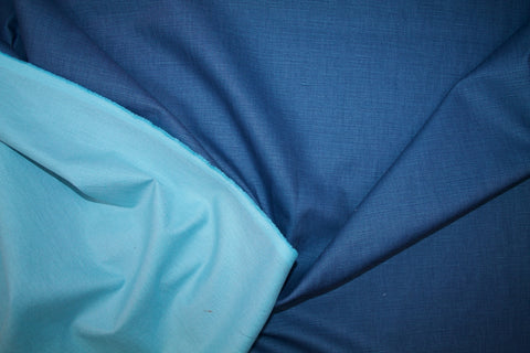Reversible Dress-weight Linen - BlueX2