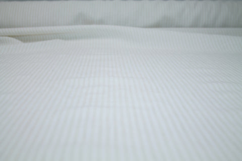 Striped Handkerchief Linen - Ecru/White