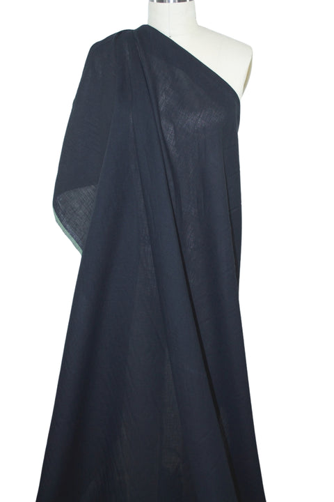 Italian Handkerchief Linen - Black