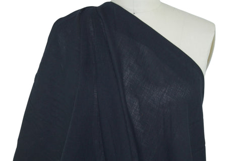 Italian Handkerchief Linen - Black