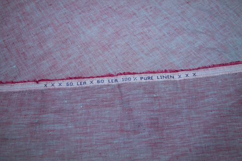Cross-Dyed Selvage Linen - Roses are Blue
