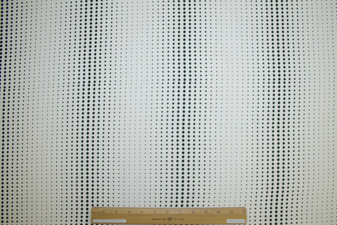 7/8 yard of Anne K(lein) Graduated Dots Crepe de Chine - Black on Off-White