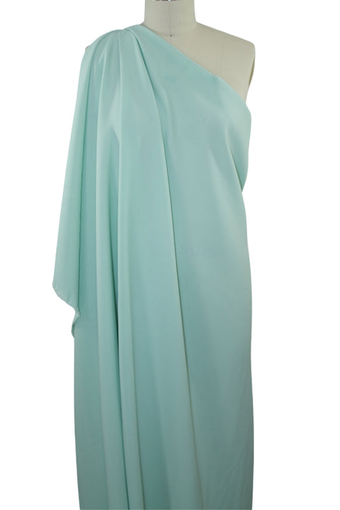 Easy Care Stretch Pongee Crepe - Soft Mint