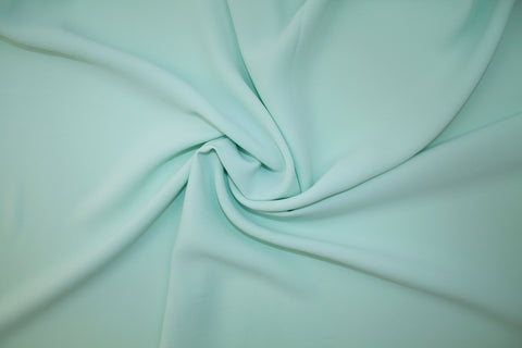 Easy Care Stretch Pongee Crepe - Soft Mint