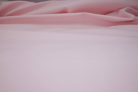 Diamond Weave Cotton Piqué - Soft Pink