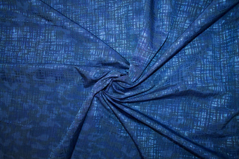 Italian Silk/Wool-Blend Novelty - Blues