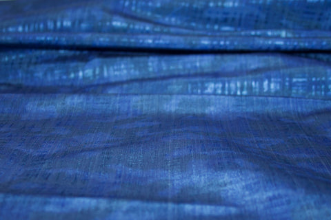 Italian Silk/Wool-Blend Novelty - Blues