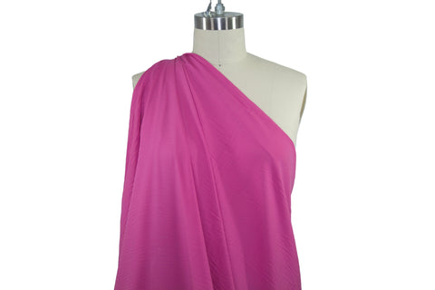 Soft and Lightweight Rayon Challis - Brilliant Pink