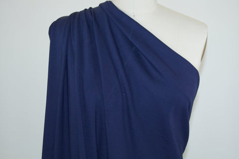 Designer Rayon Double Knit - Bright Navy Blue