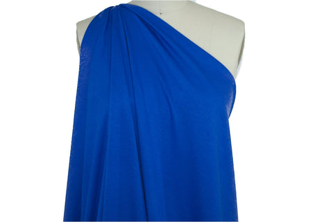 3 yards of Designer Rayon Double Knit - Electric Blue