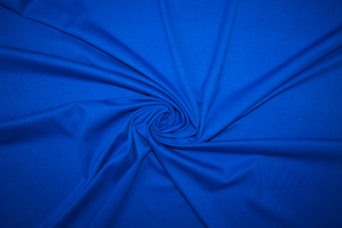 3 yards of Designer Rayon Double Knit - Electric Blue