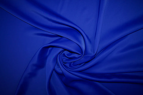 Heavy Rayon Stretch Sateen - Royal Blue