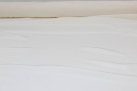 Italian Stretch Silk Crepe de Chine - Silk White