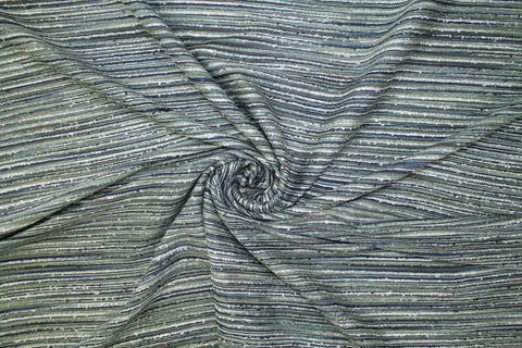 Raw Silk "Ottoman" Tweed - Blues/Grays/Greens