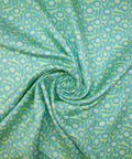 Floral silk twill fabric