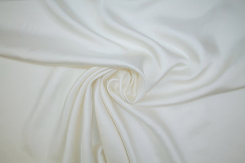 Blouse/Dress Weight Italian Silk Twill - Silk White