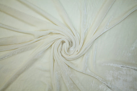 1 3/4+ yards of Randi Rahm Silk Velvet - Cream