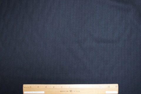 Dormeuil Pinstriped Selvage Wool - Tan on Black