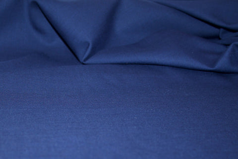 Stretch Tropical Weight Wool Gabardine - Navy Blue