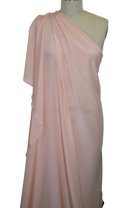 NY Designer Silk Crepe de Chine - Shell Pink